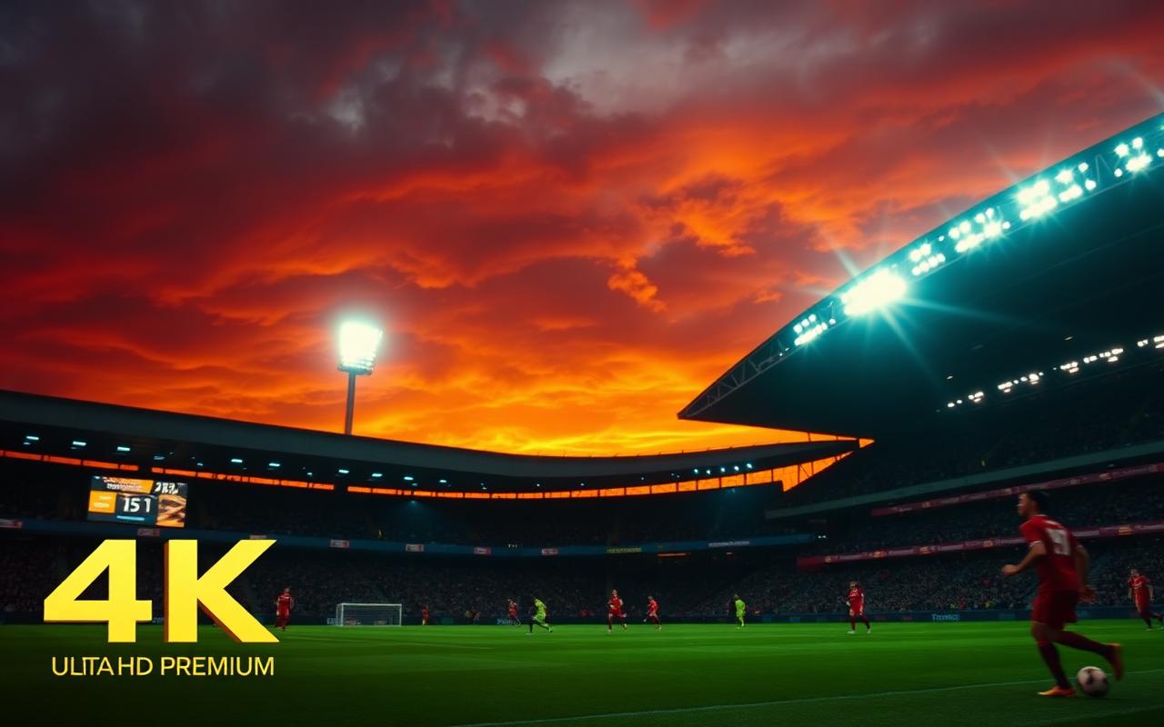 Premier League football match streaming in 4K Ultra HD via IPTV
